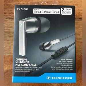 NEW Sennheiser CX 5.00i Earphones